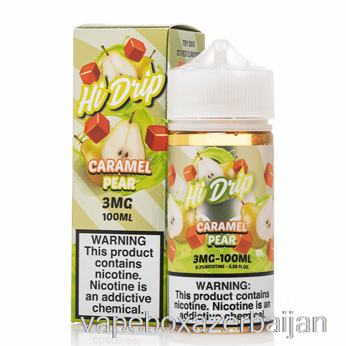Vape Box Azerbaijan Caramel Pear - Hi-Drip E-Liquids - 100mL 0mg